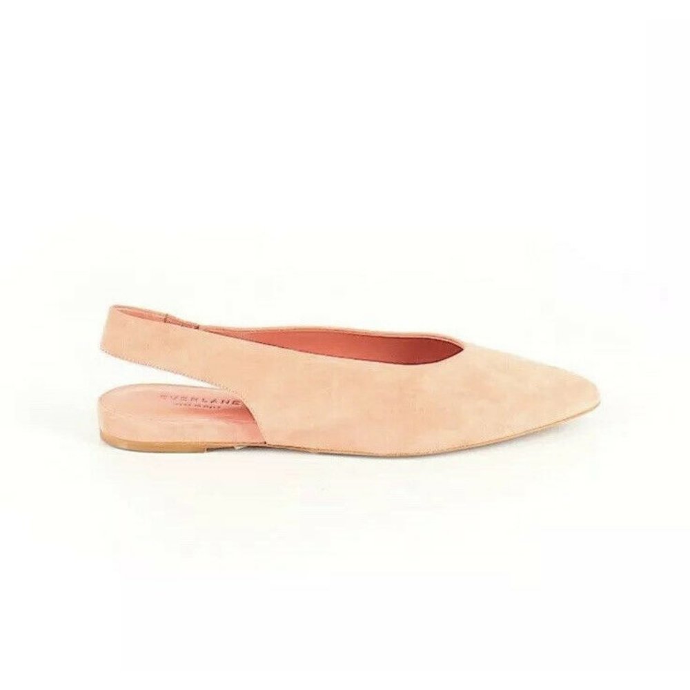 New Everlane The V Slingback Flat Size 11 Pink